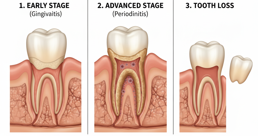 Advanced Periodontal Disease From Tartar