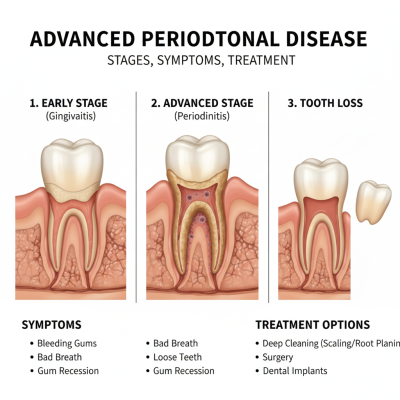 Advanced Periodontal Disease From Tartar