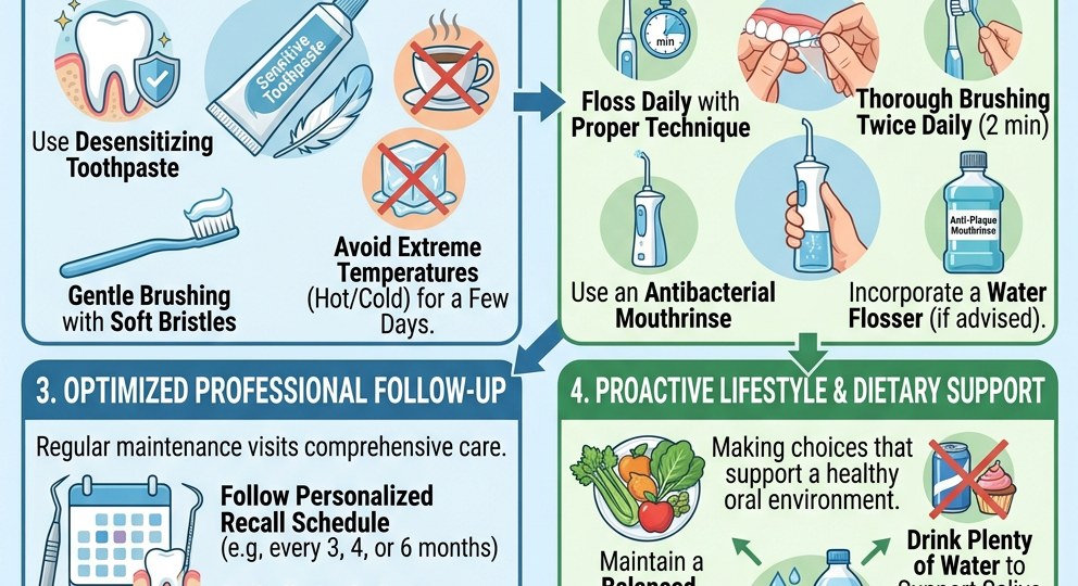 Aftercare After Tartar Removal helps prevent sensitivity