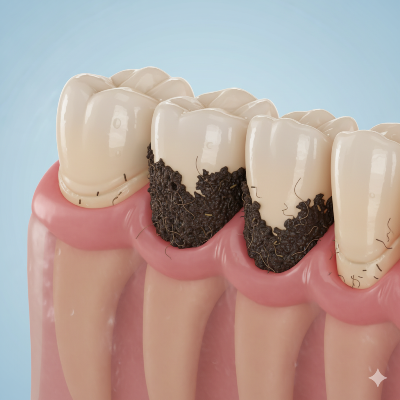 Black Tartar on Teeth: Causes and Safe Removal