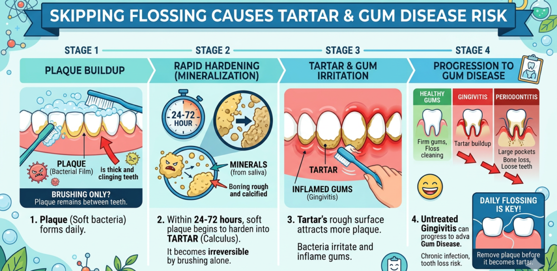 Does Skipping Flossing Cause Tartar