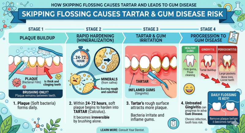 Does Skipping Flossing Cause Tartar