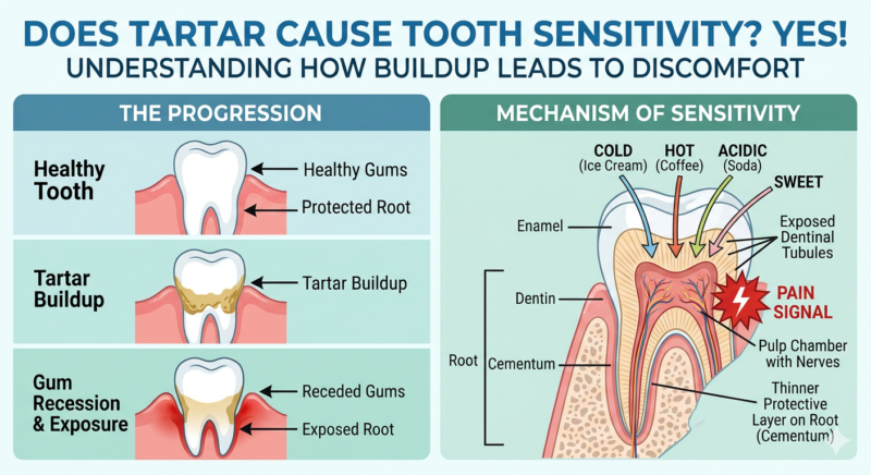 Does Tartar Cause Tooth Sensitivity
