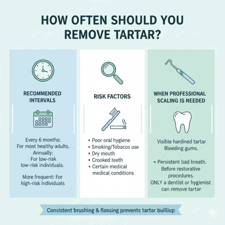 How often should you remove tartar