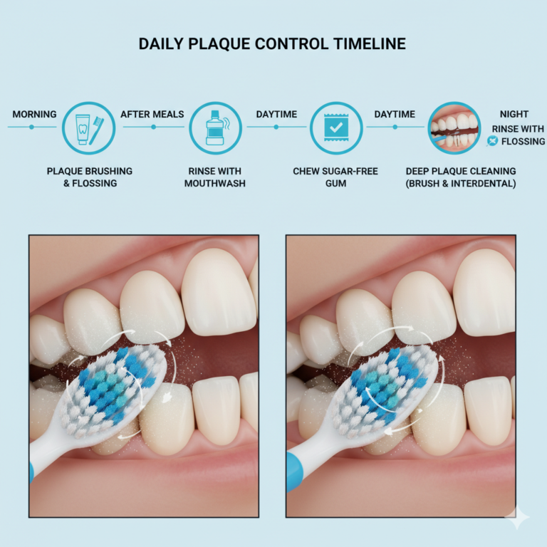 How to Keep Teeth Plaque Free All Day