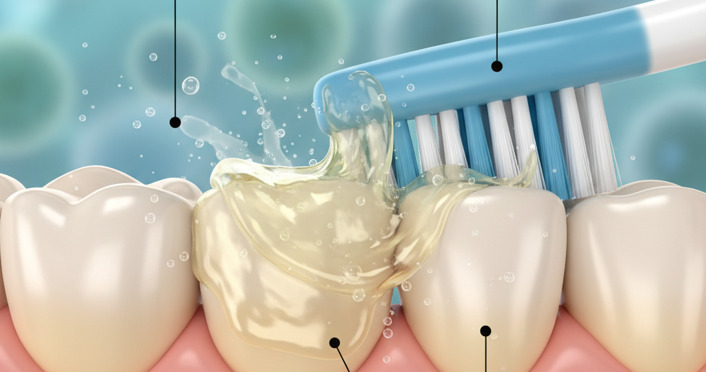 How to Remove Sticky Plaque Film From Teeth