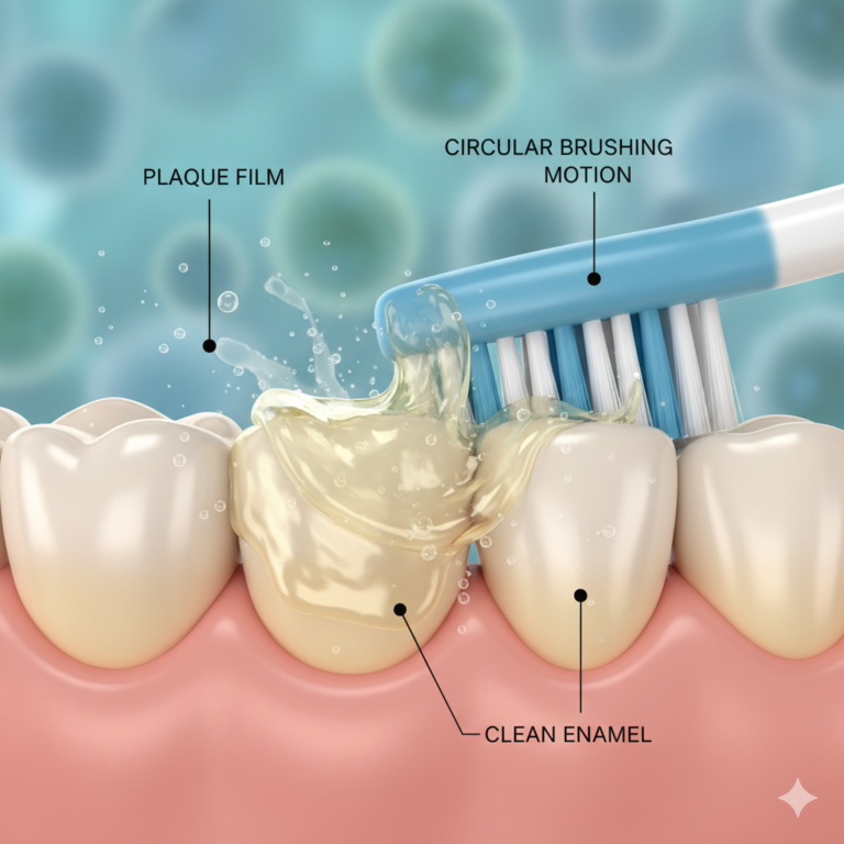 How to Remove Sticky Plaque Film From Teeth