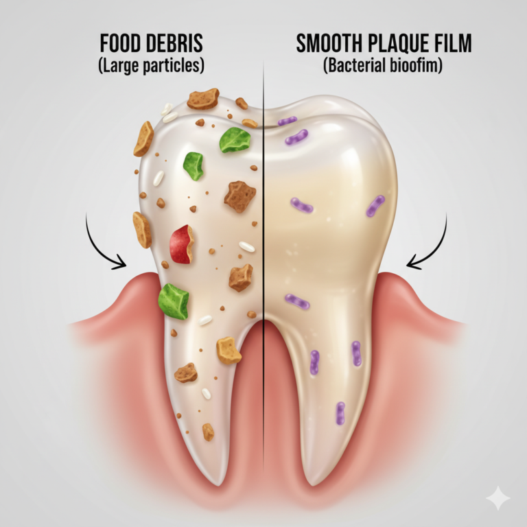 Plaque vs Food Debris How to Tell Difference