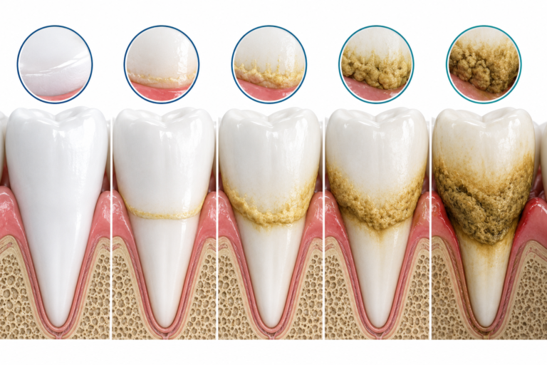Plaque formation stages