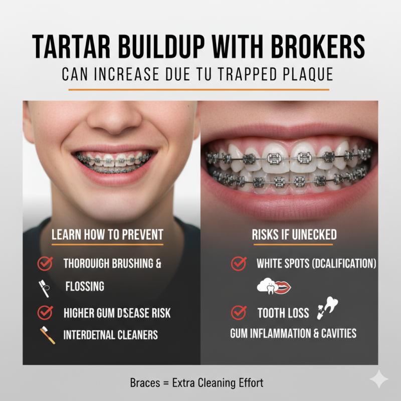 Tartar Buildup With Braces