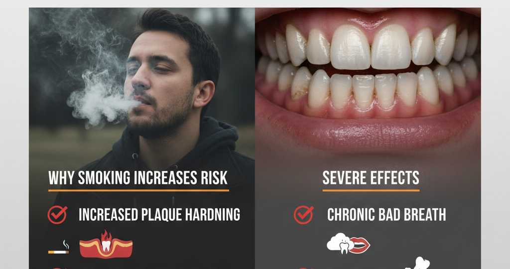 Tartar Buildup in Smokers