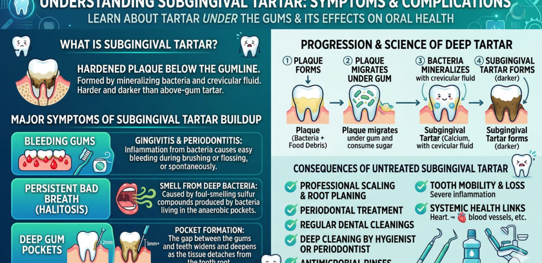 Tartar Under Gums Symptoms Explained include bleeding