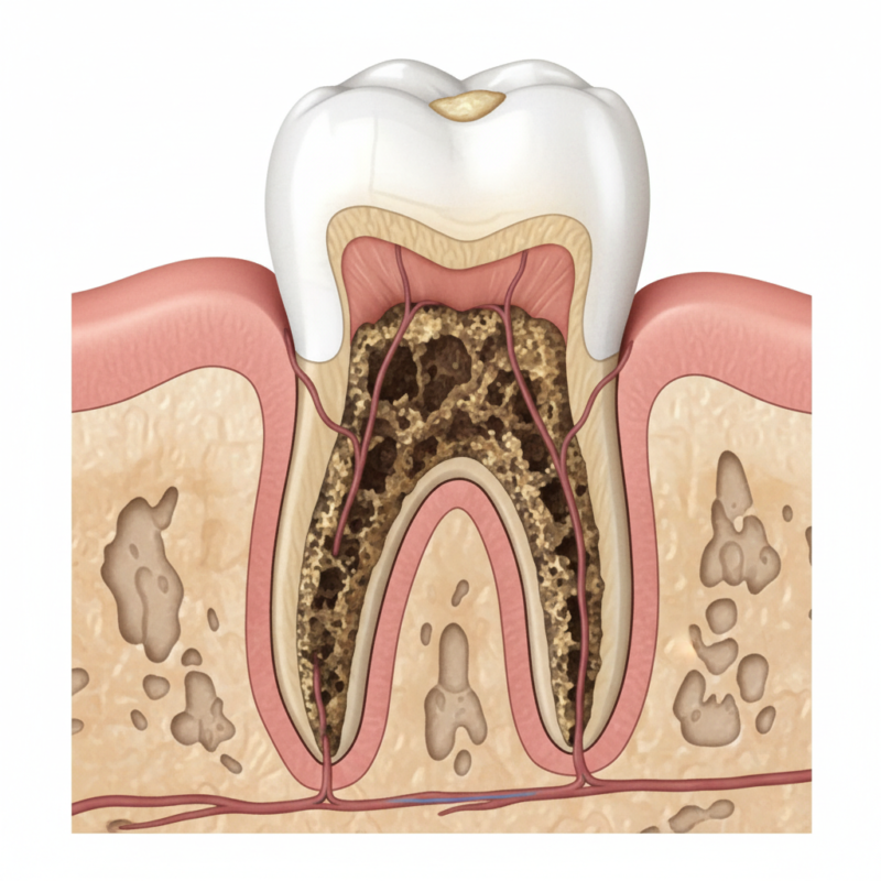 Tartar Under the Gums