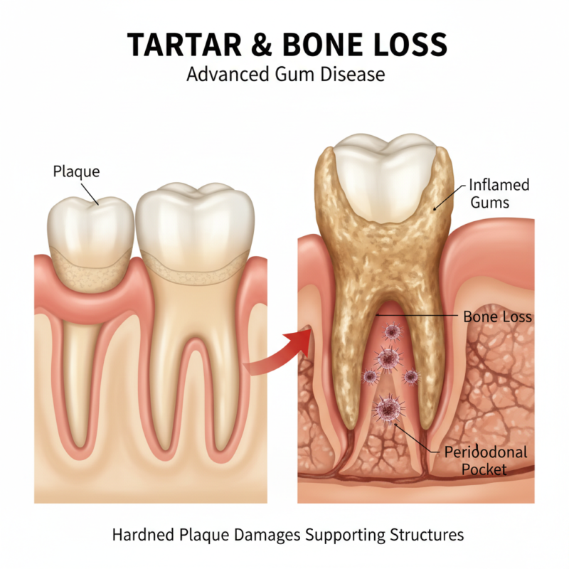 Tartar and bone loss