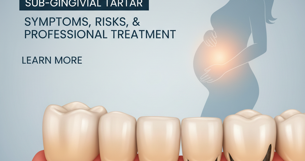 Tartar below the gumline