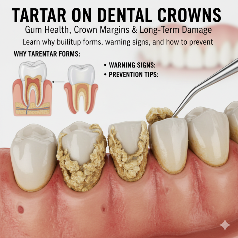 Tartar on Dental Crowns