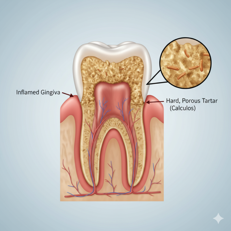 Tartar on Gumline: Causes, Risks, and Removal