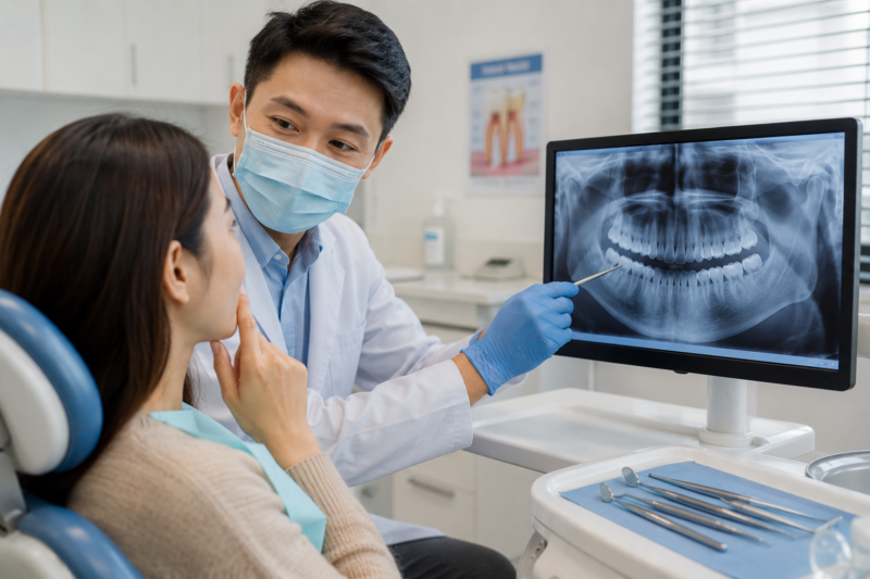 Advanced periodontal disease from tartar