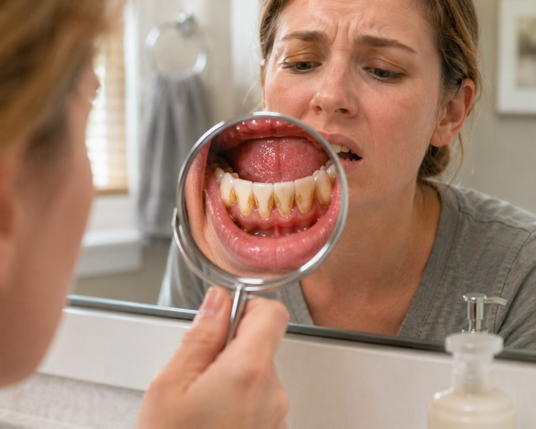 Why Tartar Build up Behind Lower Teeth