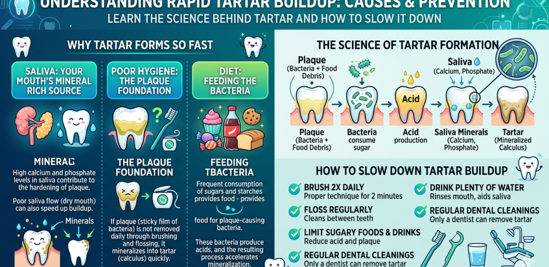 Why Tartar Forms So Fast depends on saliva
