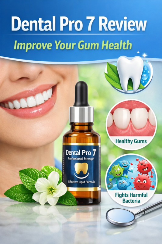 Dental Pro 7 review supplement bottle supporting gum health