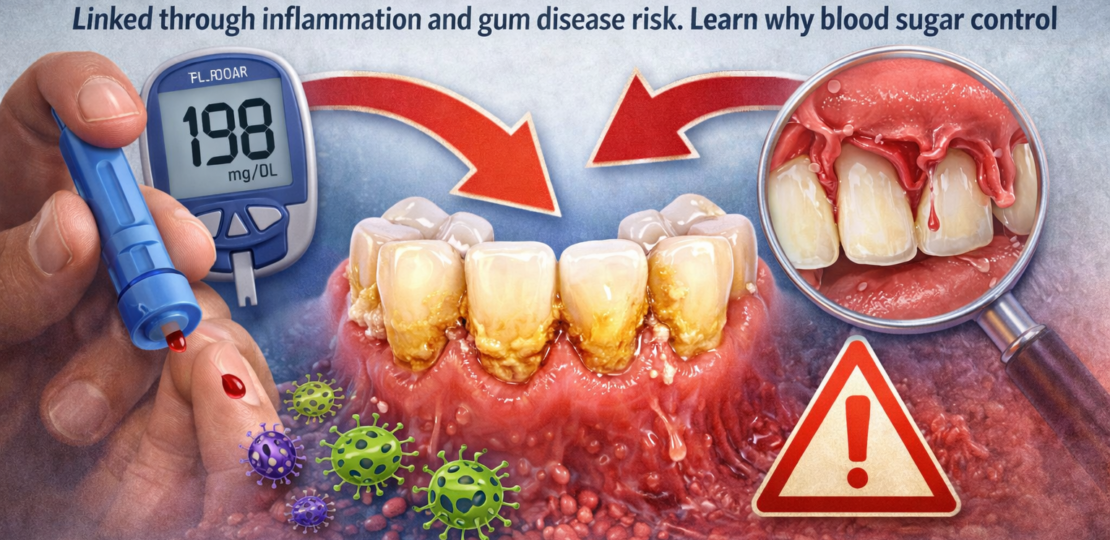 Diabetes and tartar buildup