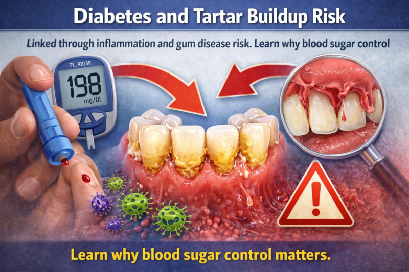 Diabetes and tartar buildup