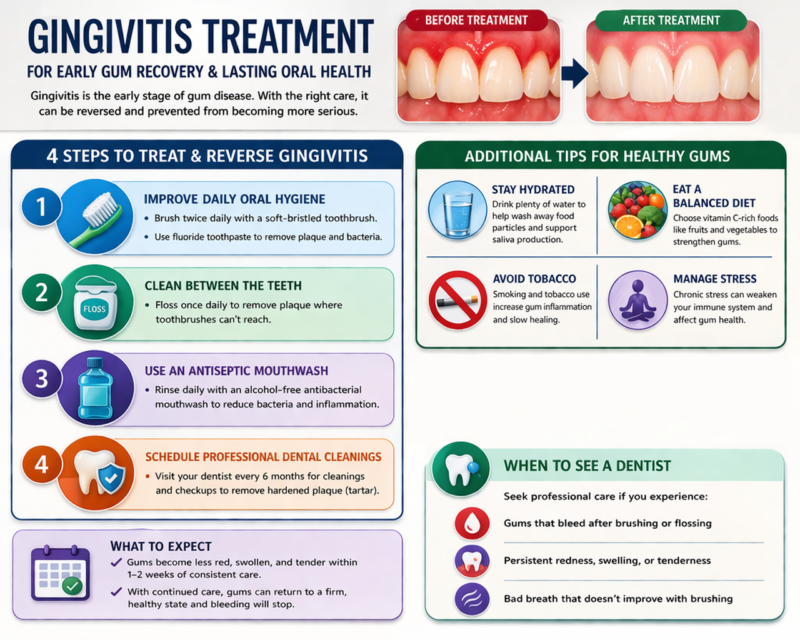 Gingivitis Treatment for Early Gum Recovery and Lasting Oral Health