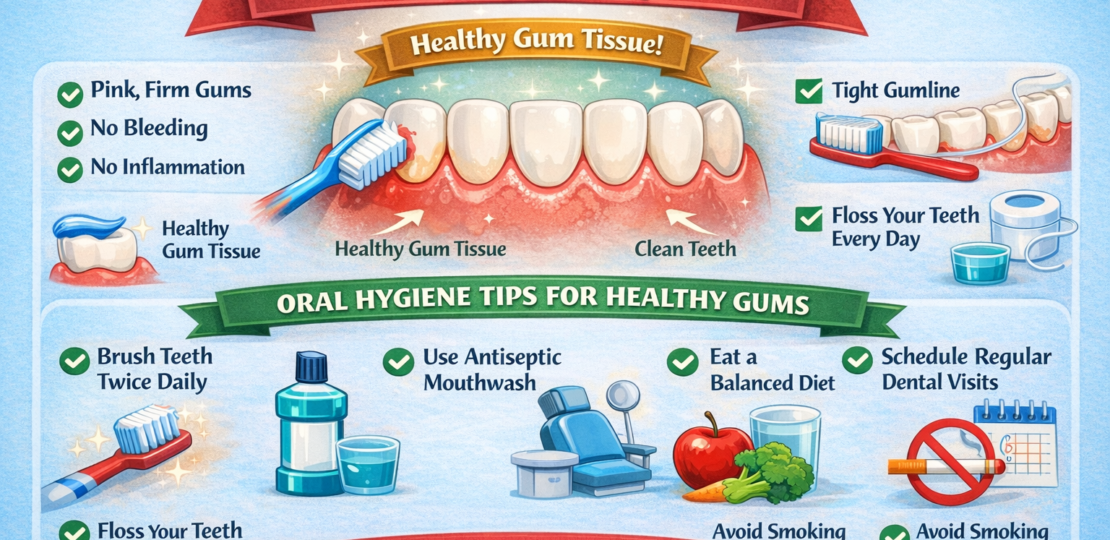 Healthy Gum Tissue and Oral Hygiene Tips