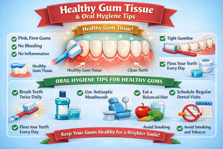 Healthy Gum Tissue and Oral Hygiene Tips