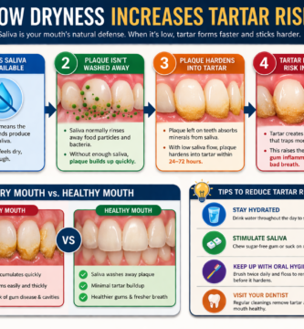 dry mouth and tartar buildup