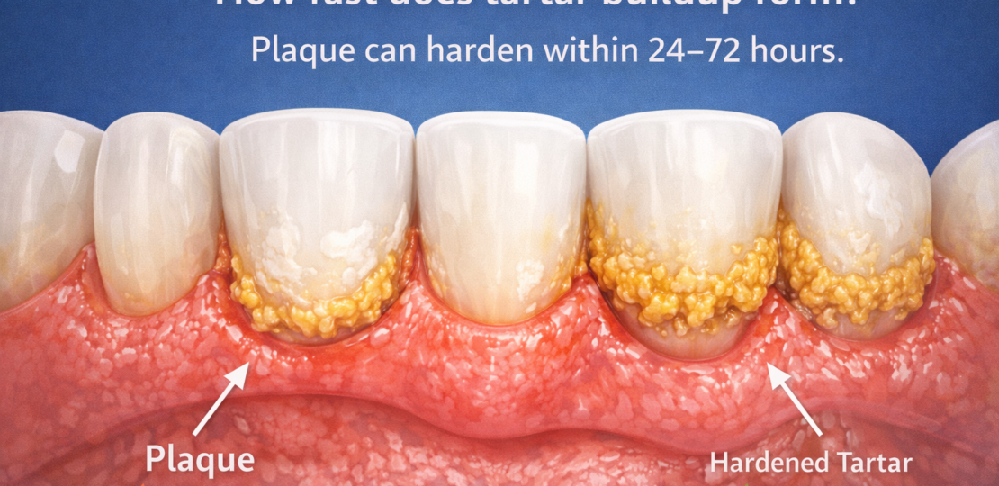 How fast does tartar buildup form