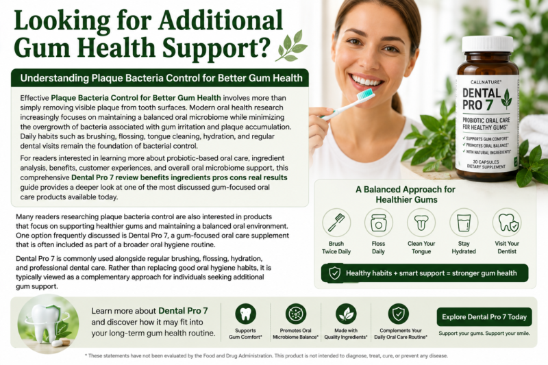 Plaque Bacteria Control for Better Gum Health