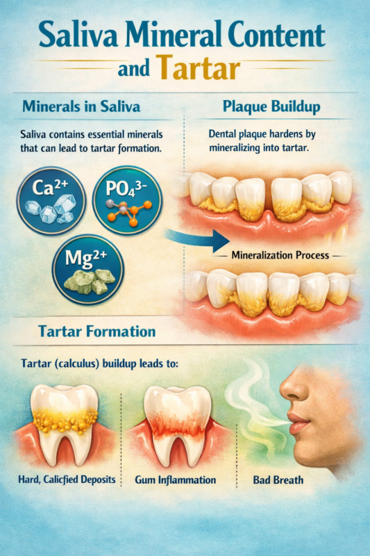 Saliva Mineral Content and Tartar