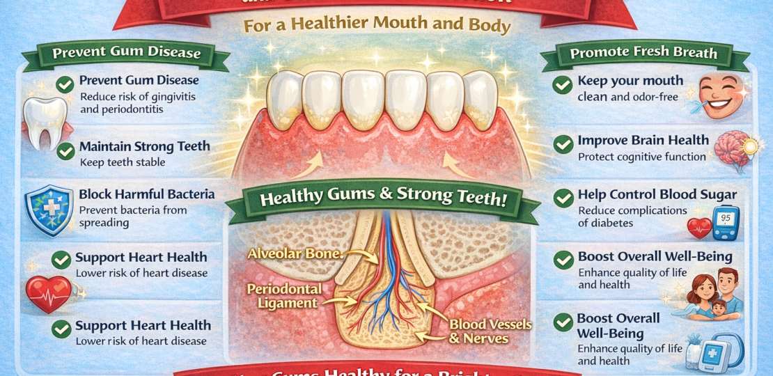 Strong Gum Support and Oral Health Protection