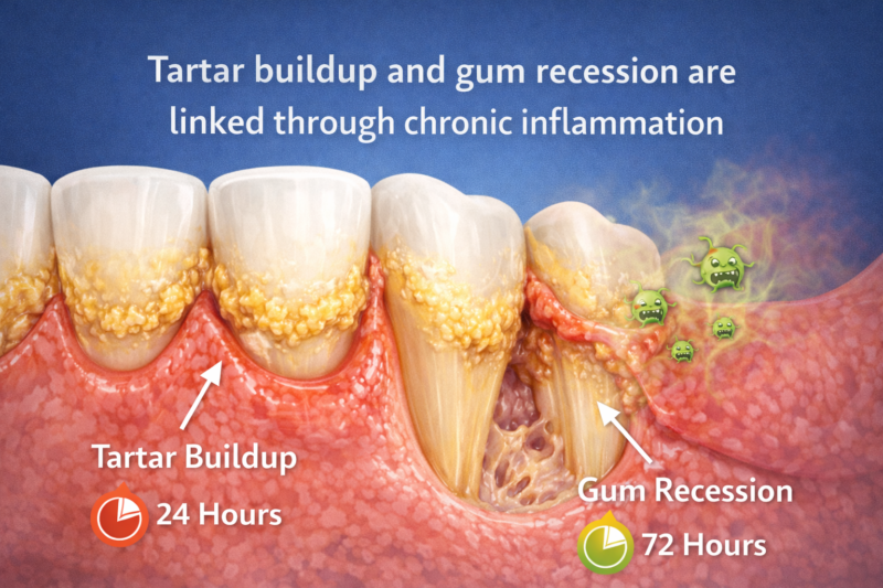 Tartar Buildup and Gum Recession