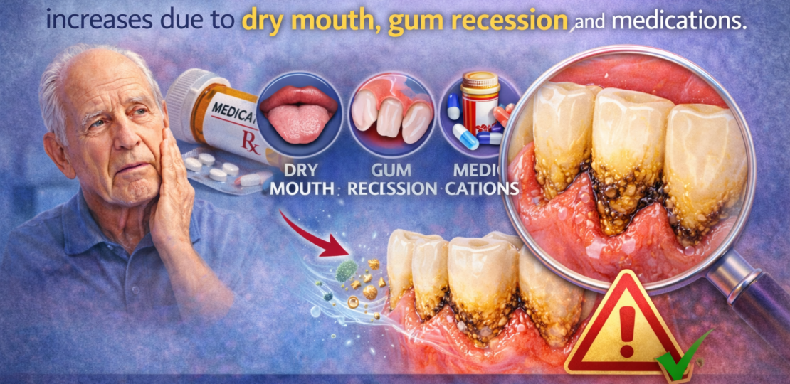 Tartar buildup in seniors