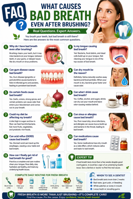 What Causes Bad Breath Even After Brushing?