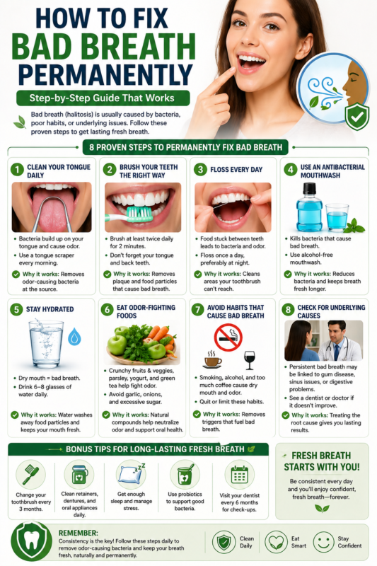 How to Fix Bad Breath Permanently