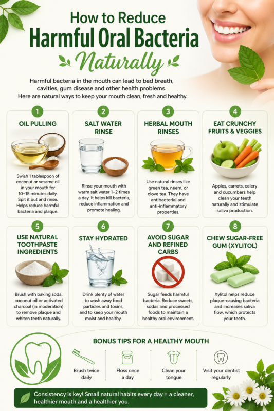 How to Reduce Harmful Oral Bacteria Naturally