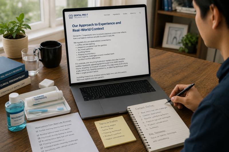 Dental Pro 7 Ingredients Editorial Policy