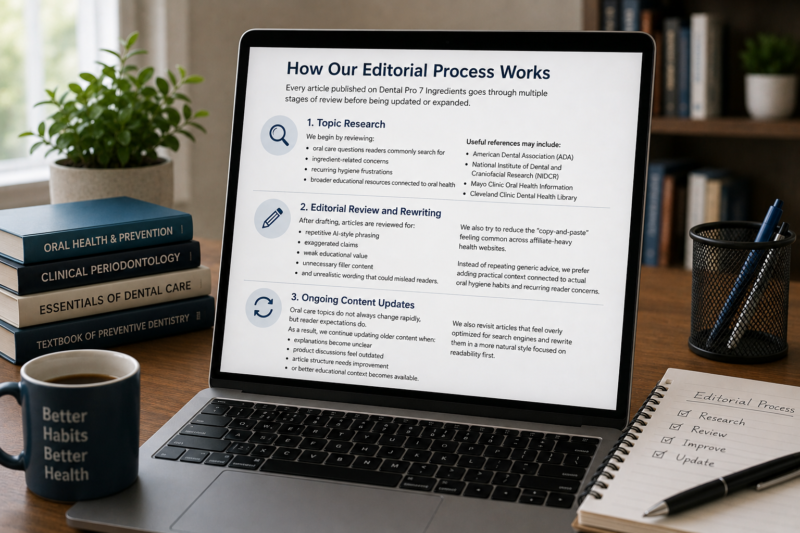 Dental Pro 7 Ingredients Editorial Team
